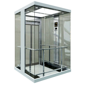 Square Observation Elevator Lift Sightseeing Glass